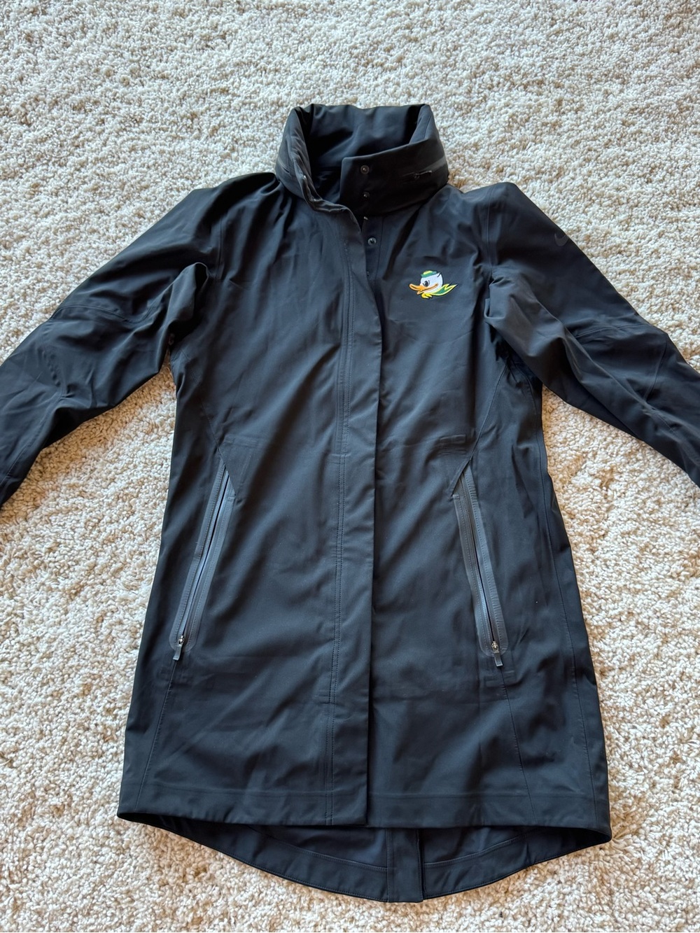 Oregon Ducks Nike Official Team Issue On Field Windbreaker Mid-Length Women’s